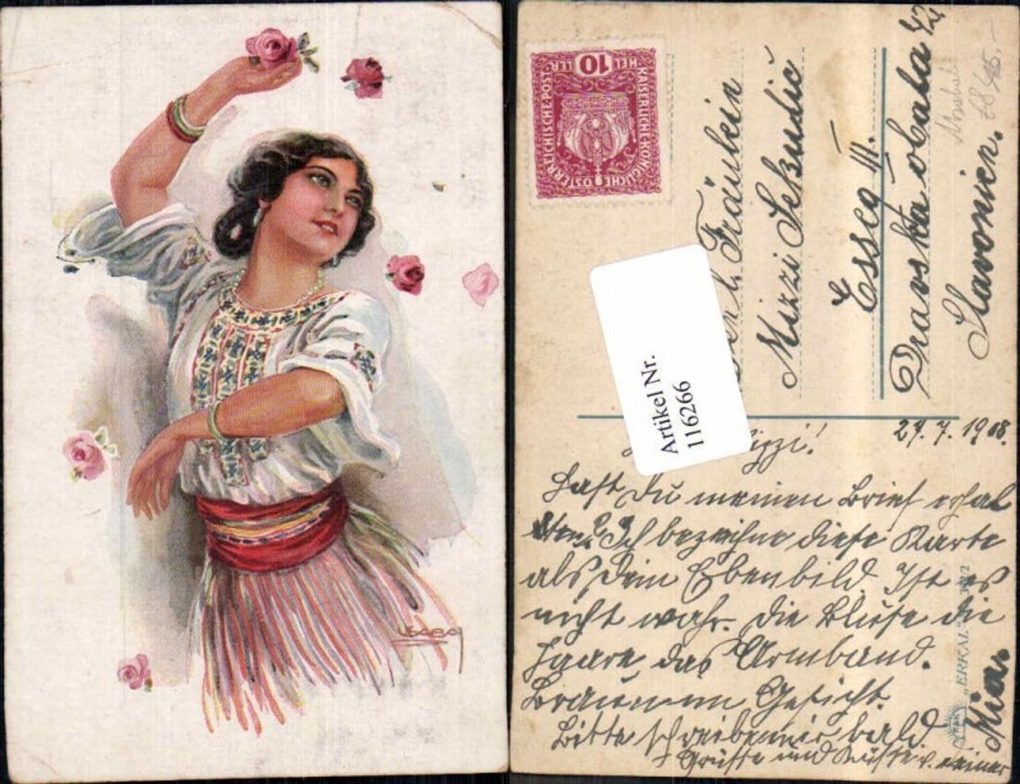 116266,Luis Usabal Orientalische Frau beim Tanz