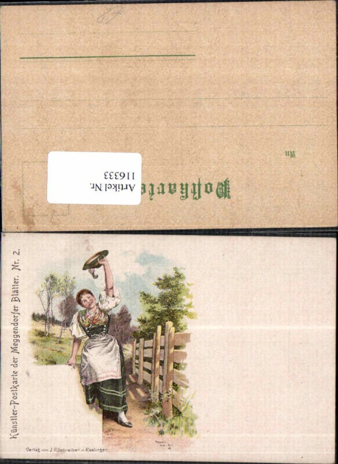 116333,Künstler Postkarte der Meggendorfer Blätter 2 Josef Mukarovsky sign.