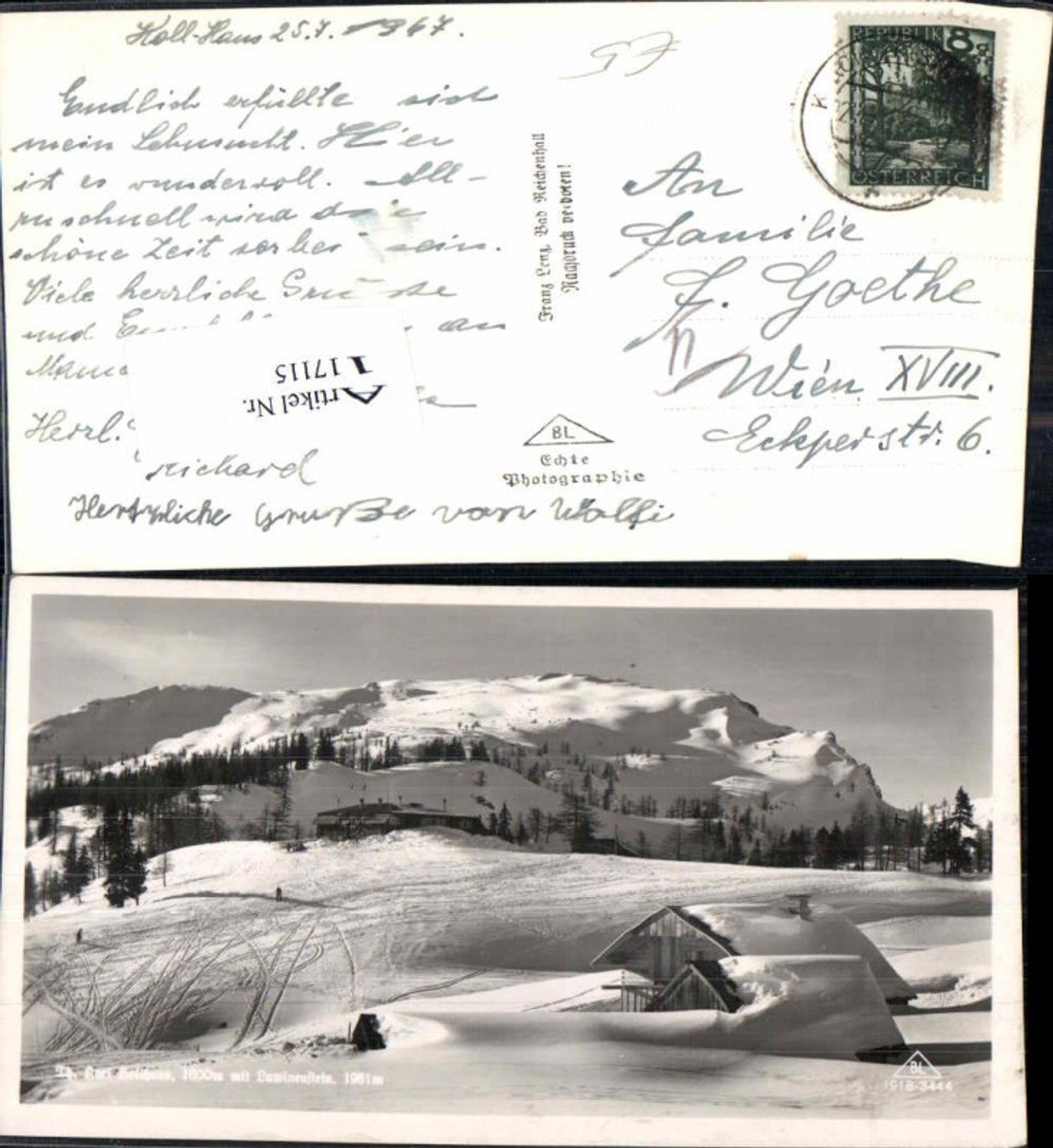 Alte Ansichtskarte – Old Postcard