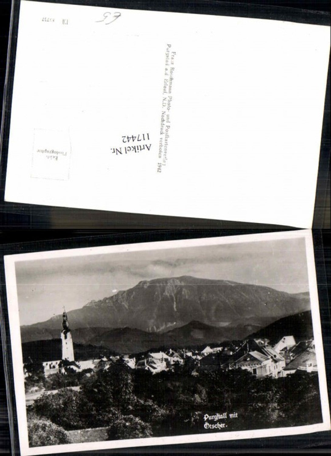 117442,Purgstall a.d. Erlauf m. Ötscher 1942
