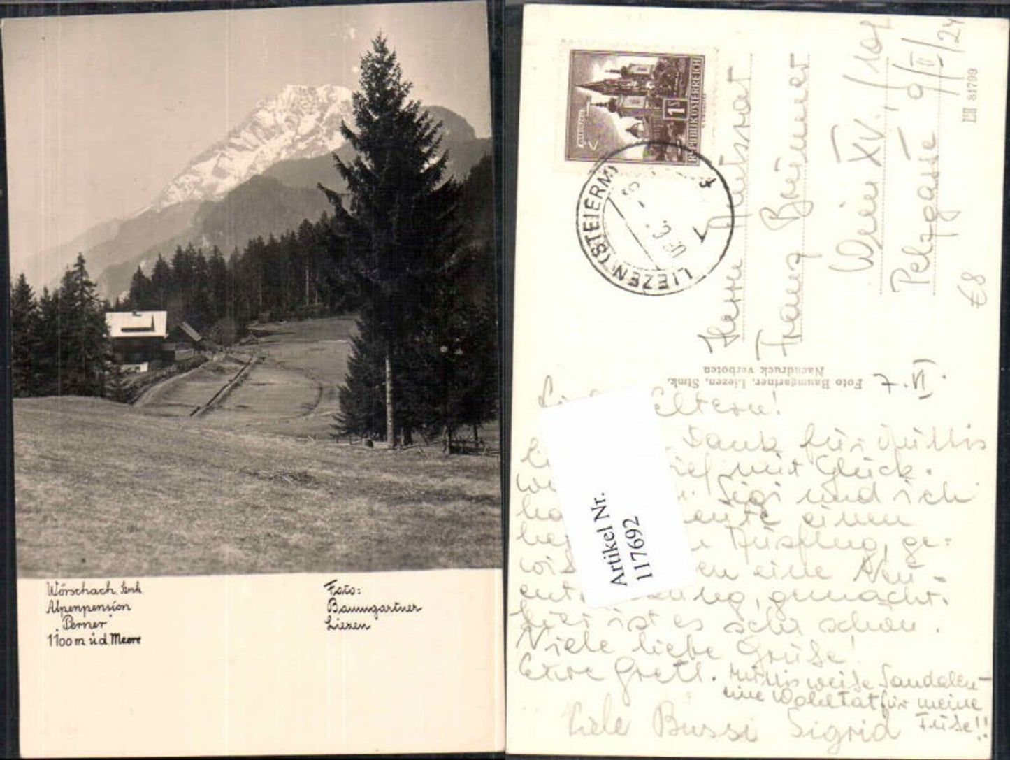 Alte Ansichtskarte – Old Postcard