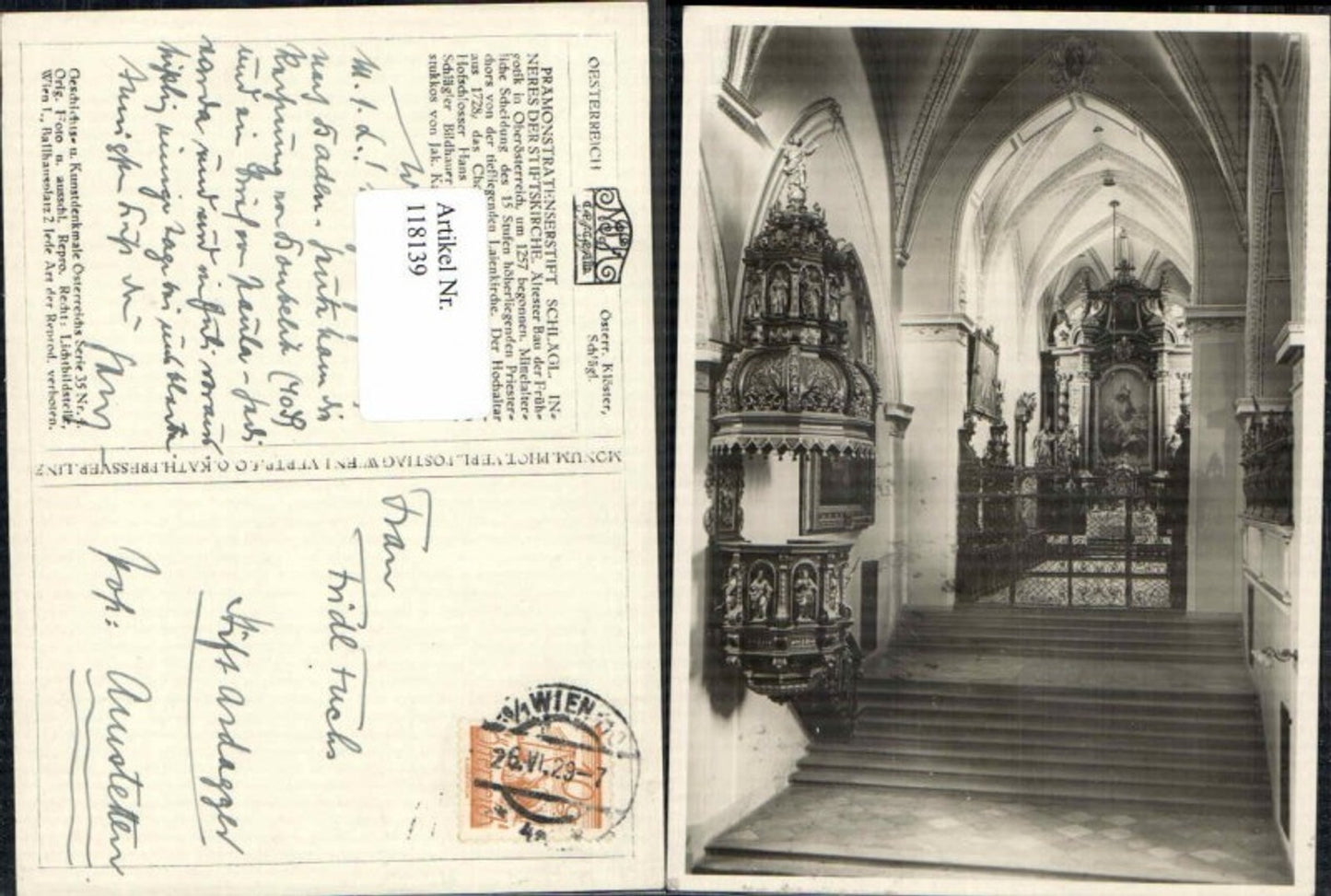 118139,Aigen Schlägl Kirche Innen