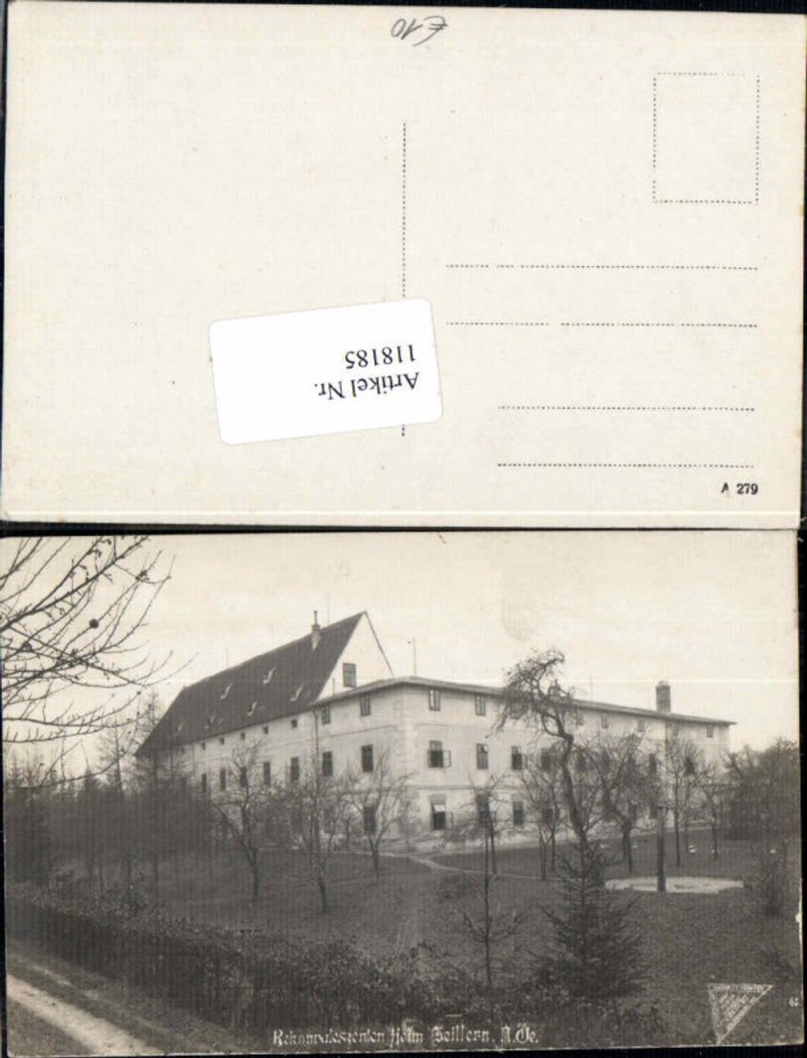 118185, rare photo postcard in Zeillern near Amstetten, exterior view