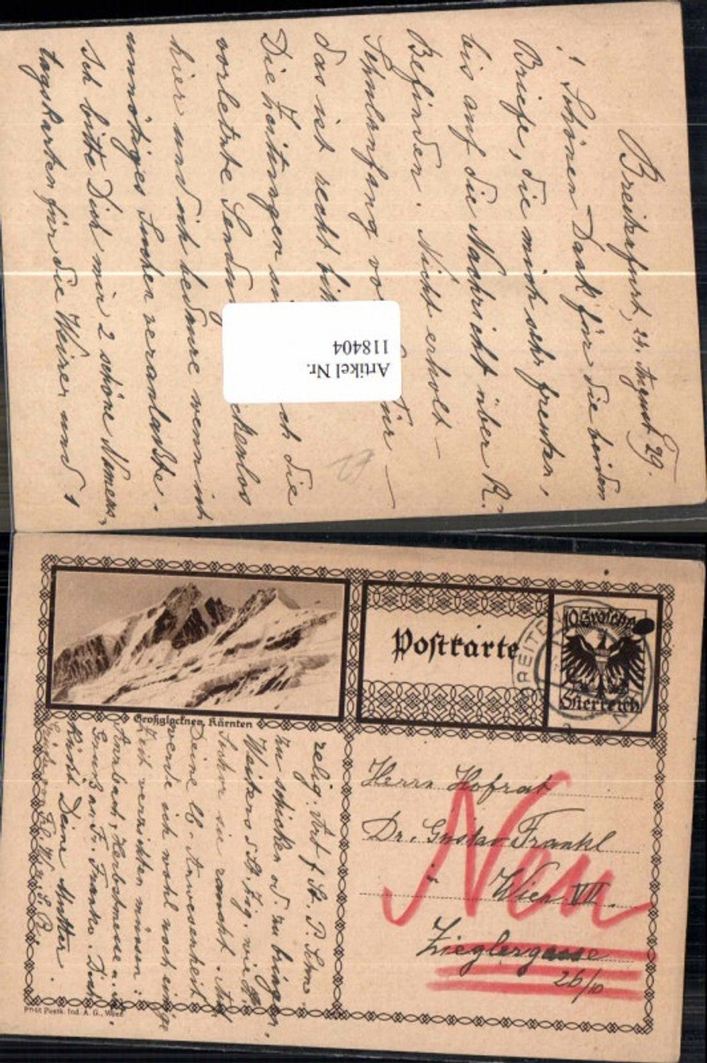 Alte Ansichtskarte – Old Postcard