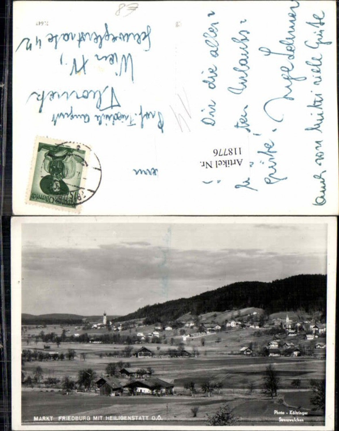 118776,Markt Friedburg m. Heiligenstatt Ortsansicht