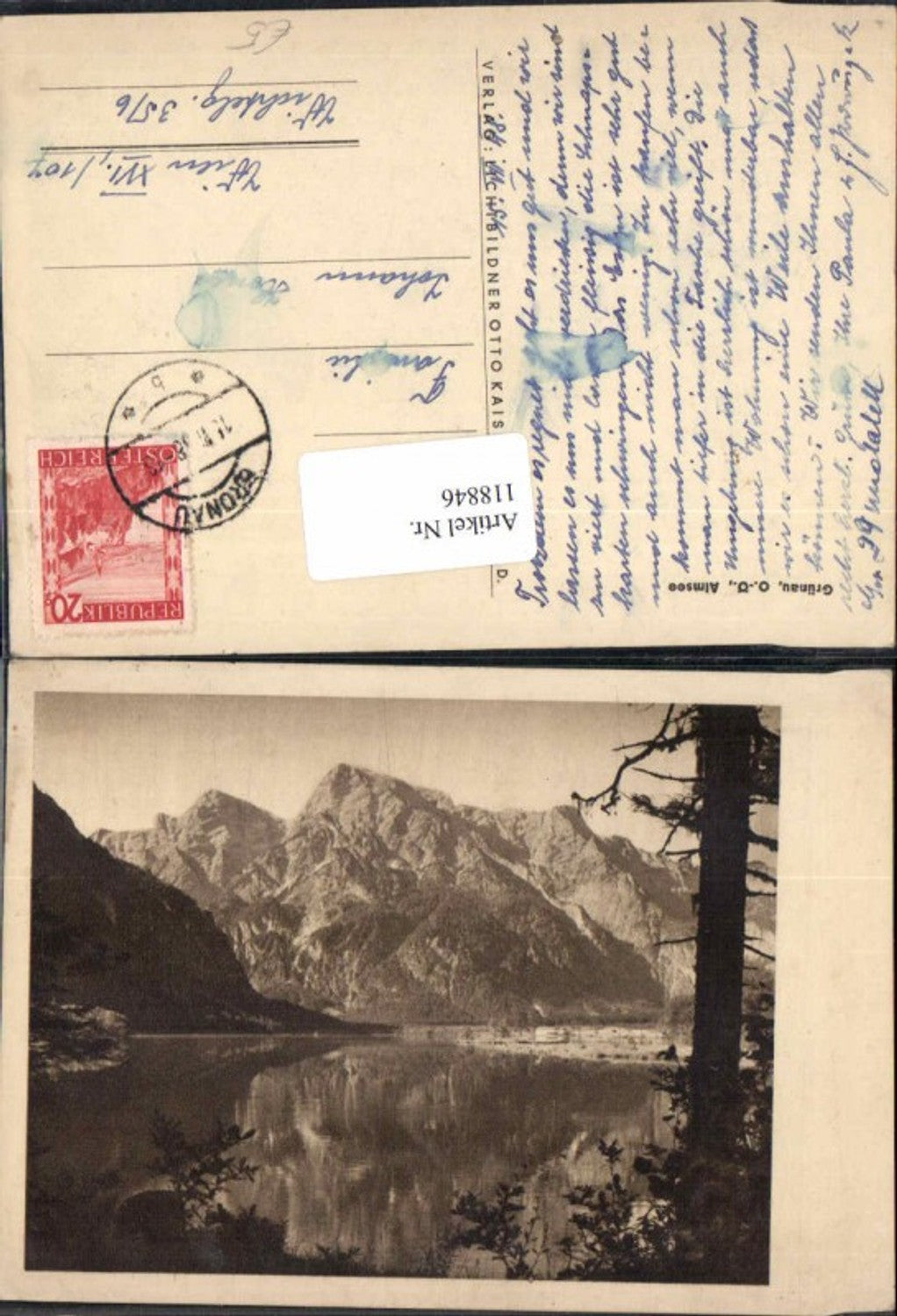 118846,Grünau im Almtal Almsee 1950