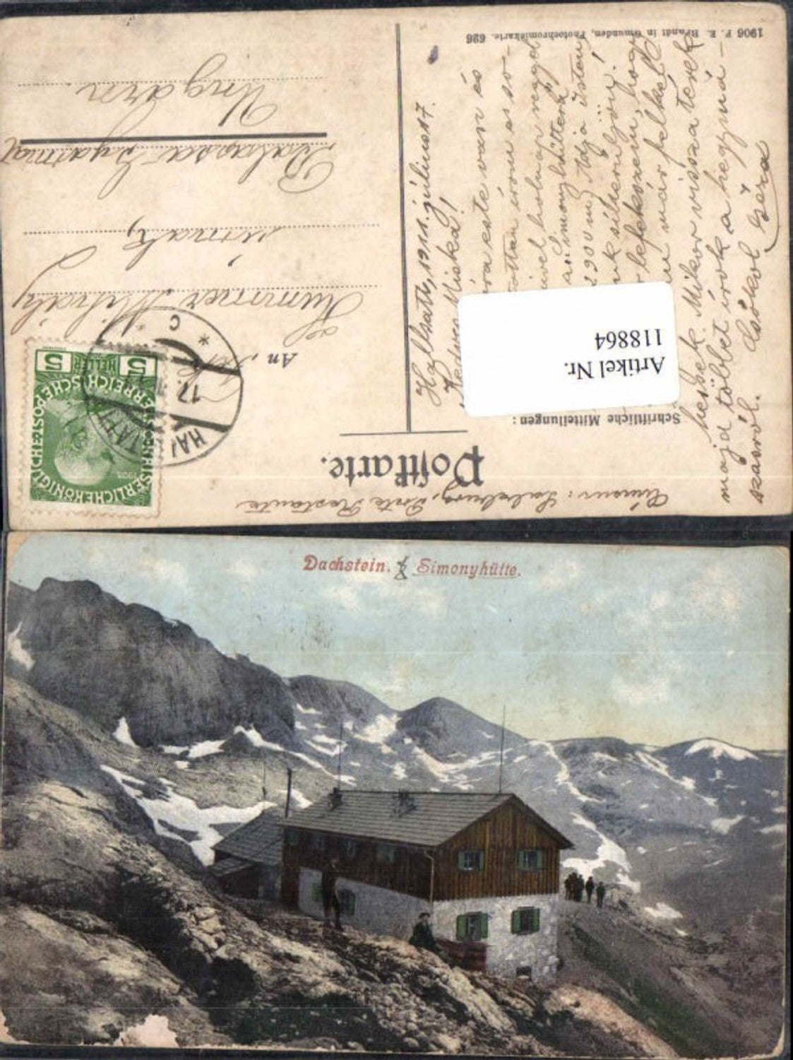 118864,Dachstein Simonyhütte bei Gosau pub Brandt 626