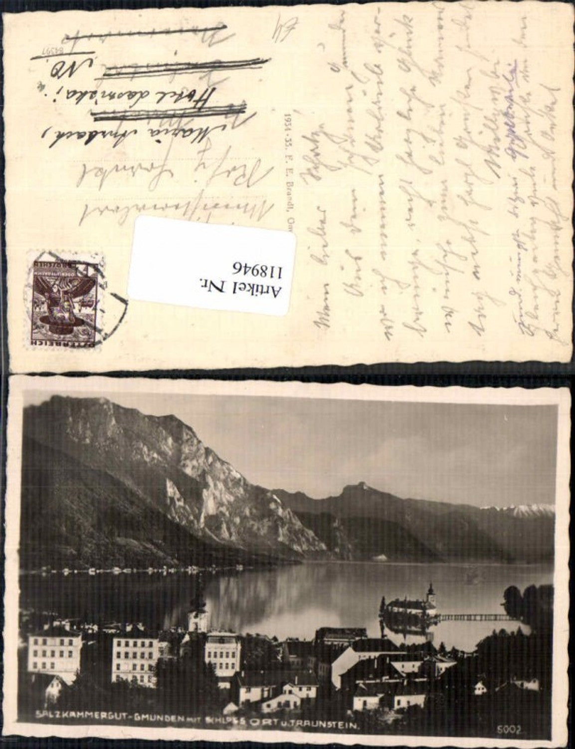 118946,Gmunden m. Traunsee Traunstein Orth Schloss