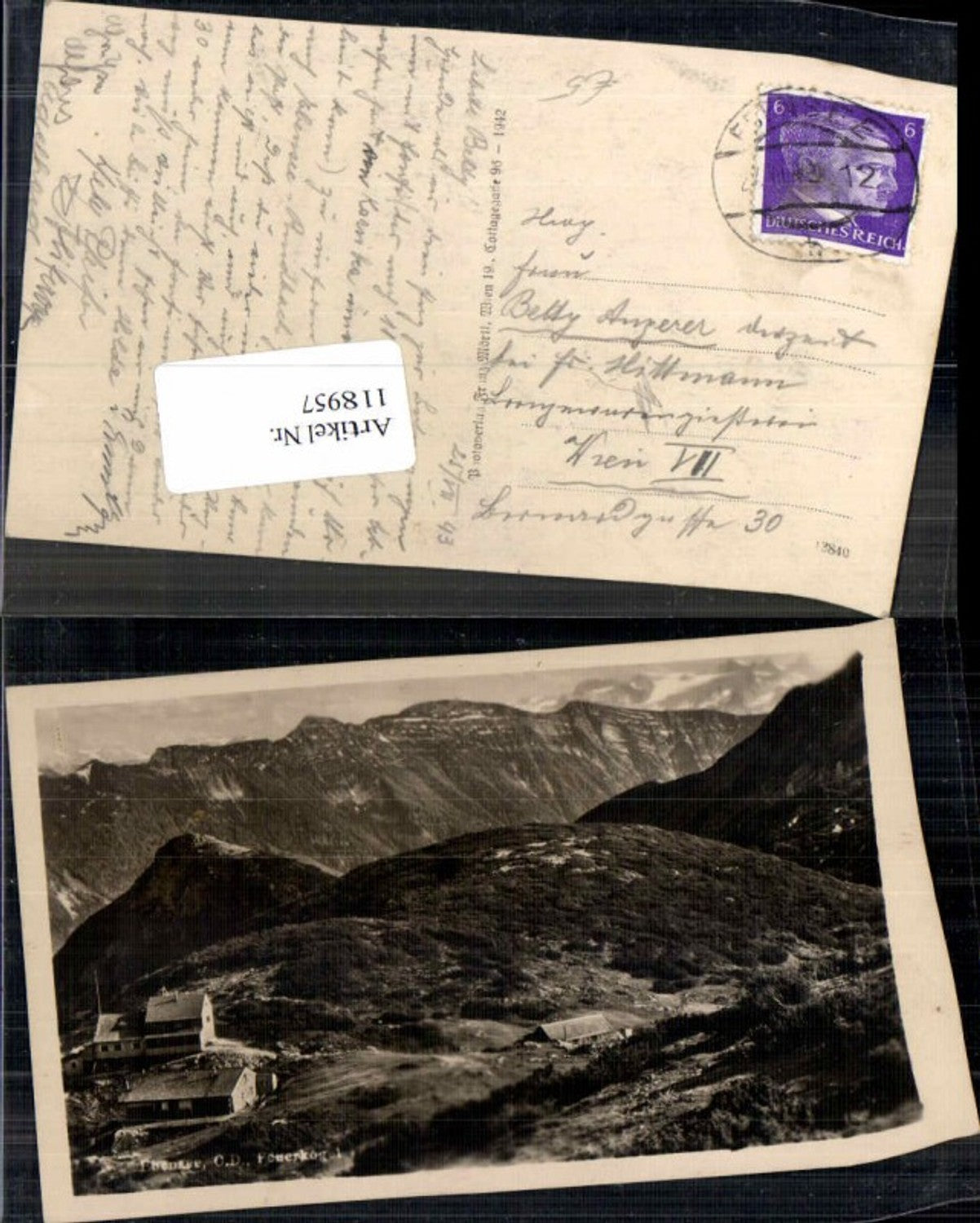 118957,Ebensee Feuerkogel Partie 1942