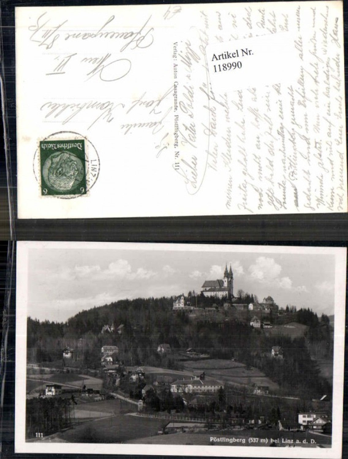 118990,Pöstlingberg bei Linz a.d. Donau 1938