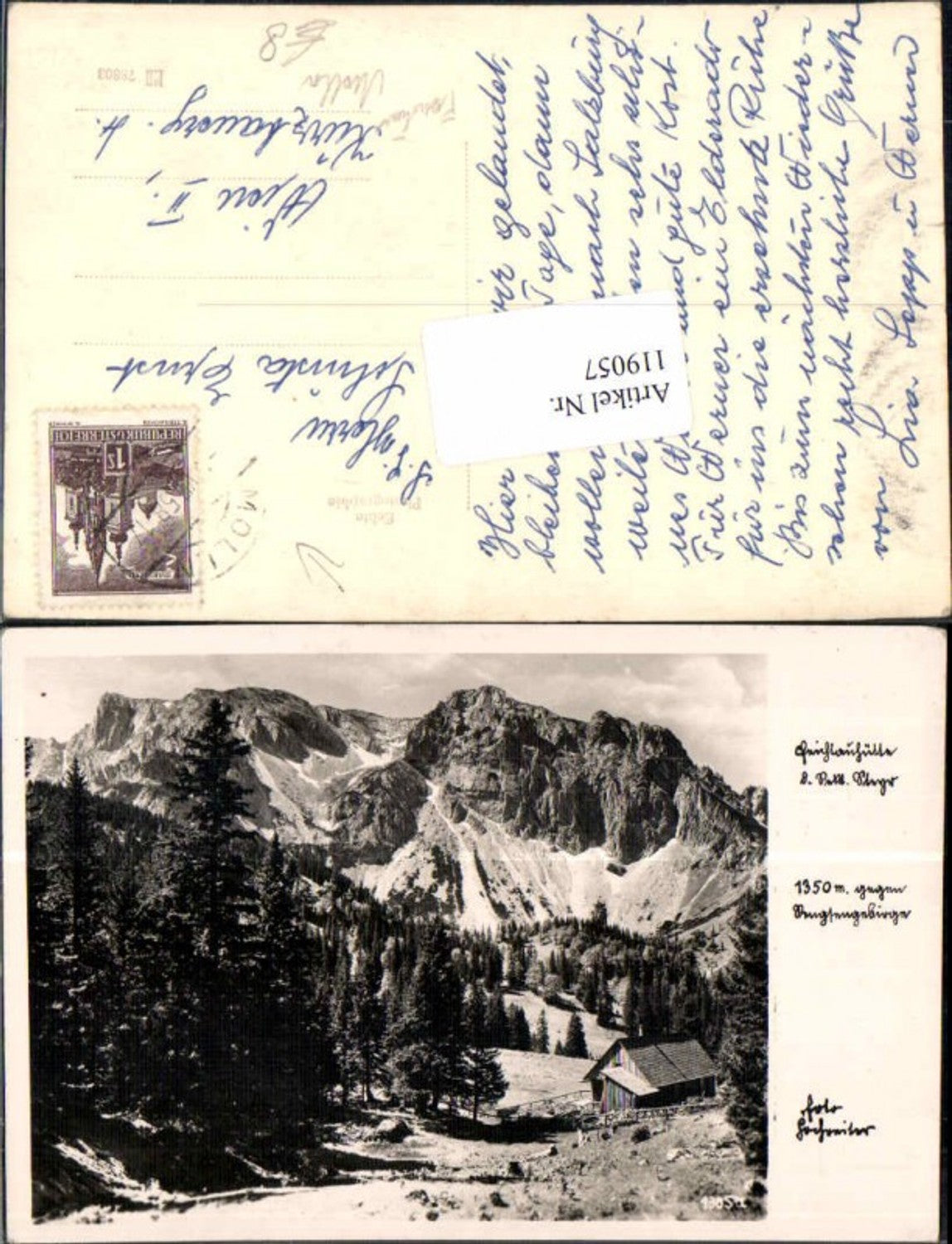 119057,Feistauhütte b. Molln pub Hochreiter