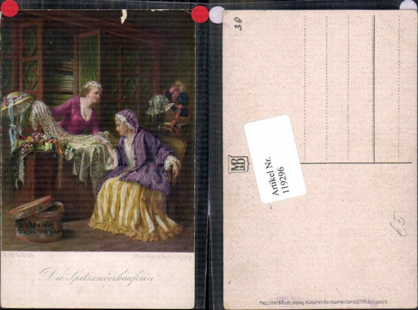 119296,Meissner & Buch 2569 A. M. Wirth Spitzenverkäuferin