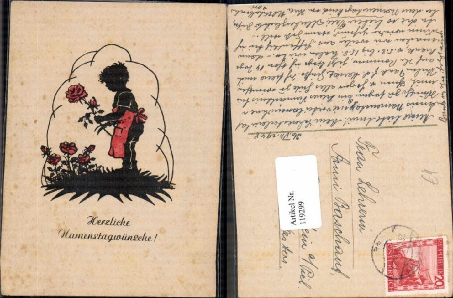 119299,Scherenschnitt Silhouette Junge Blumen