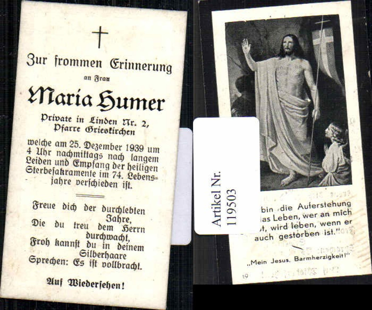 Alte Ansichtskarte – Old Postcard