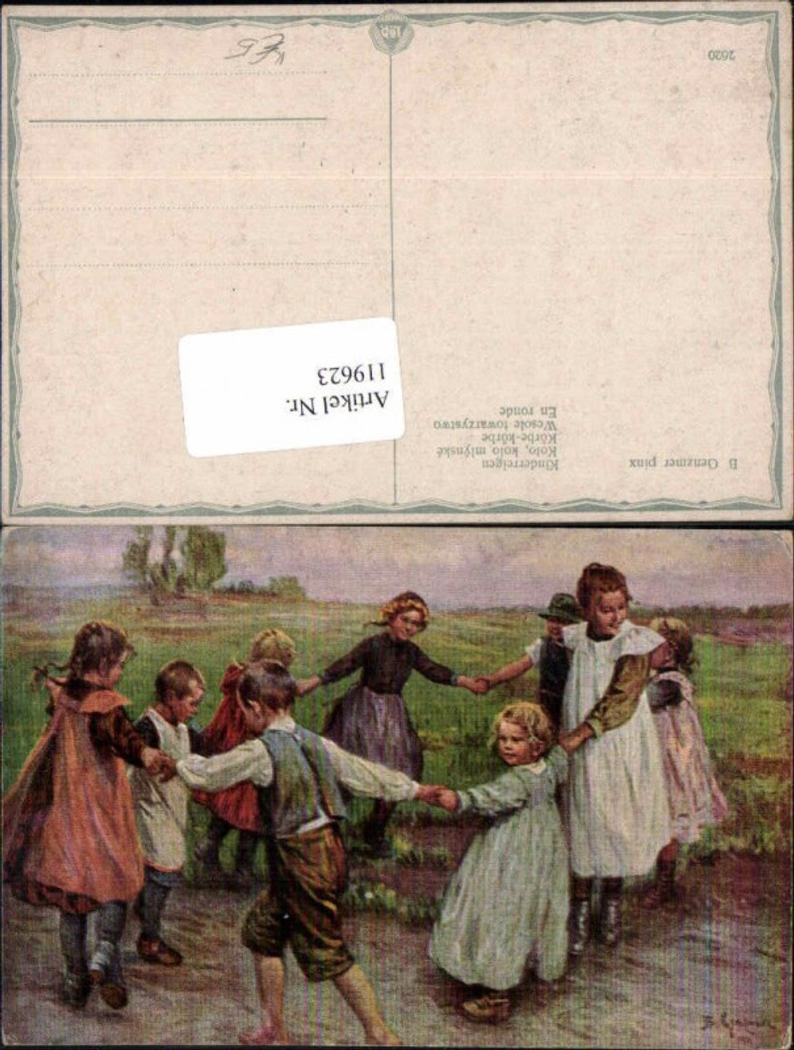 119623,B. Genzmer Kinderreigen Reigen Kinder tanzen