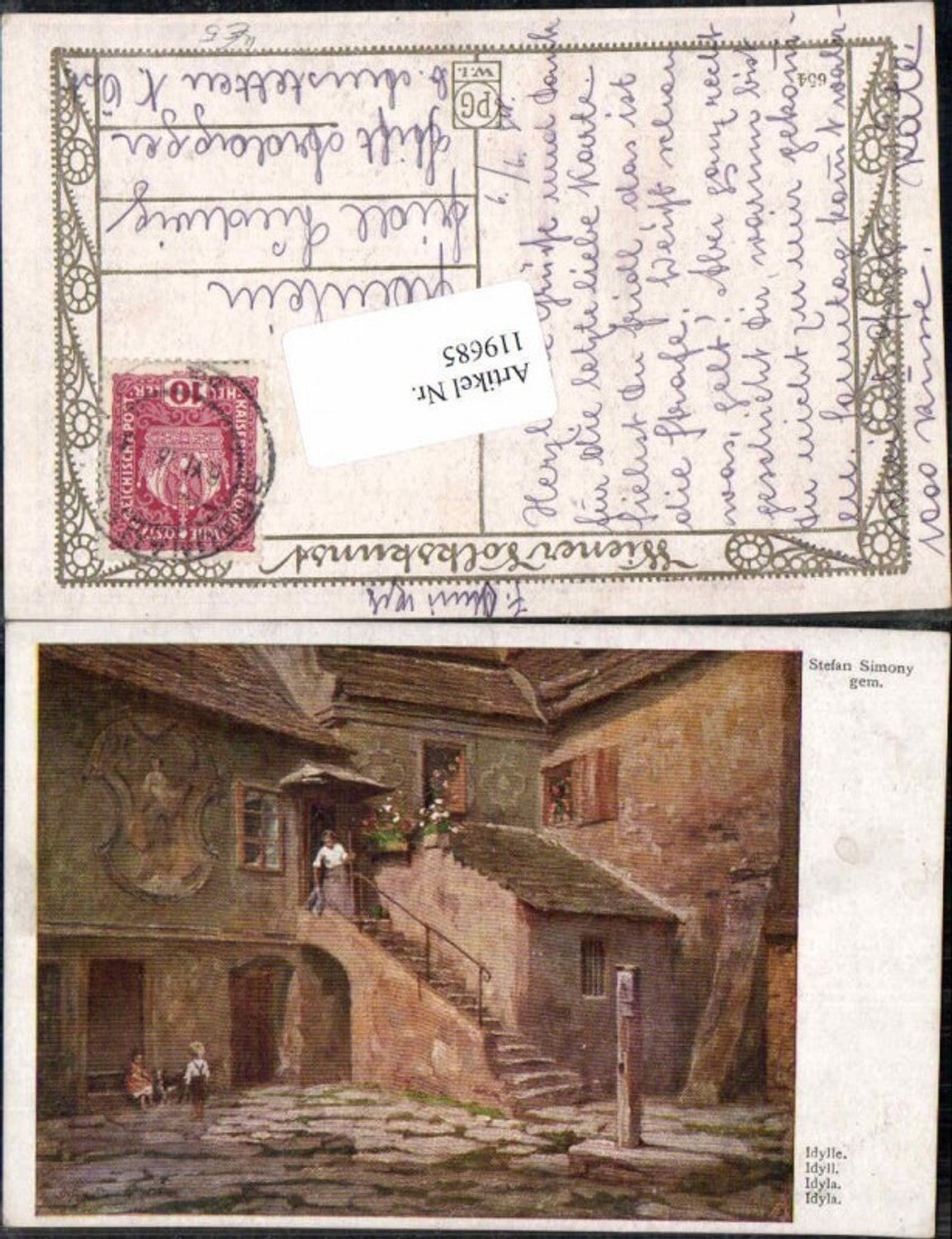 119685,Stefan Simony Idylle Wiener Volkskunst