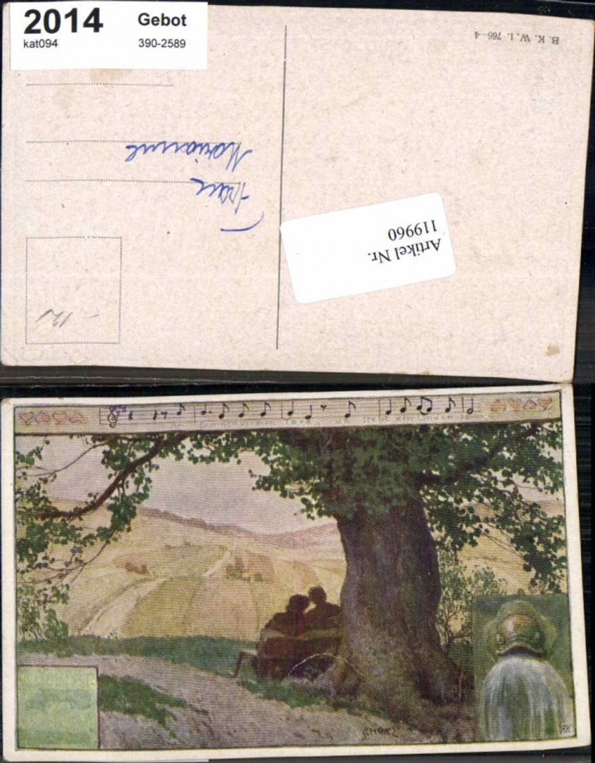 119960,Schütz sign. Liedkarte