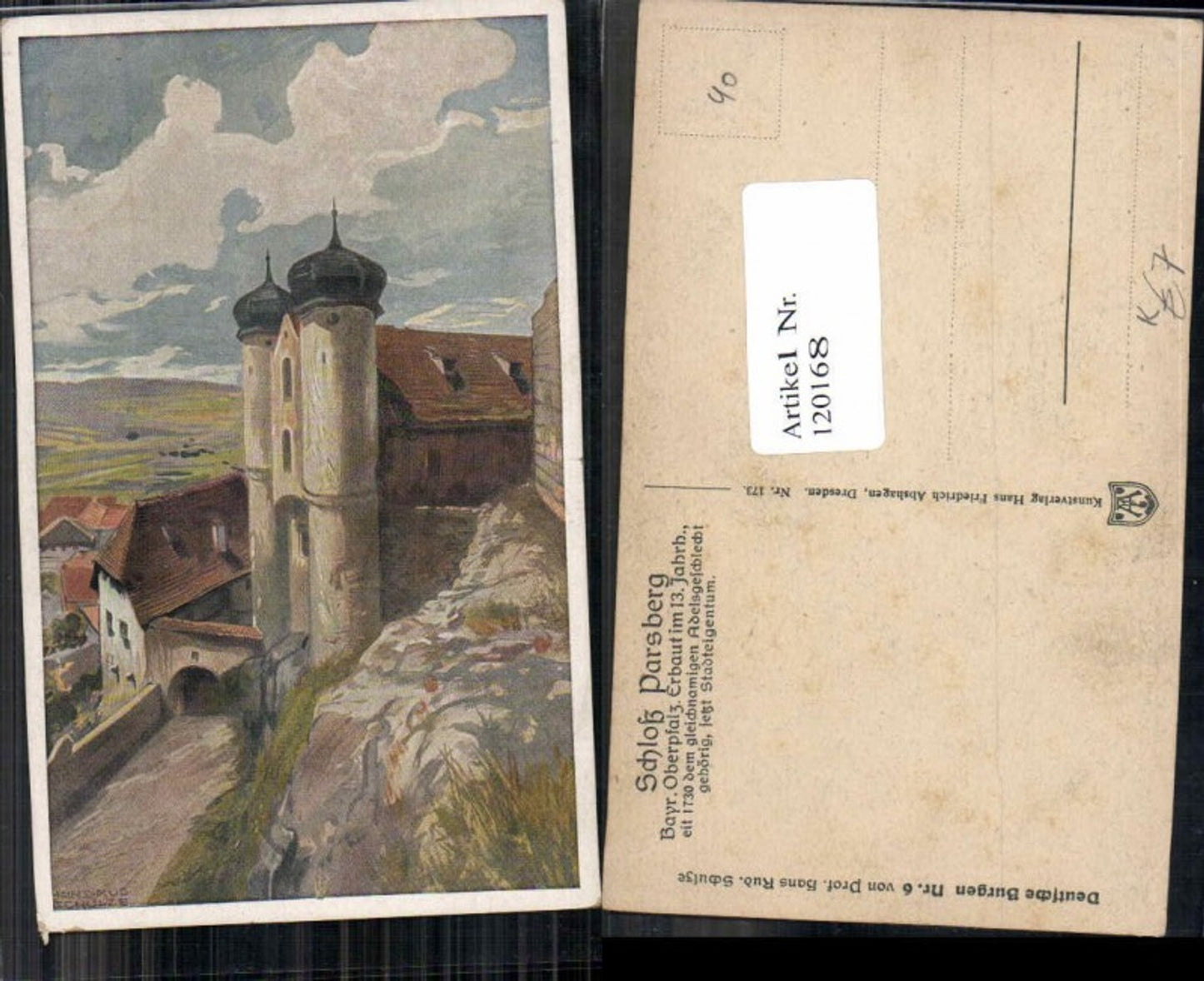 120168,Schloss Parsberg b. Oberpfalz Hans Rudolf Schulze Deutsche Burgen Nr 6