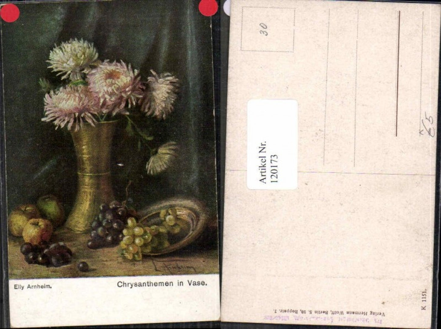 120173,Elly Arnheim Chrysanthemen in Vase
