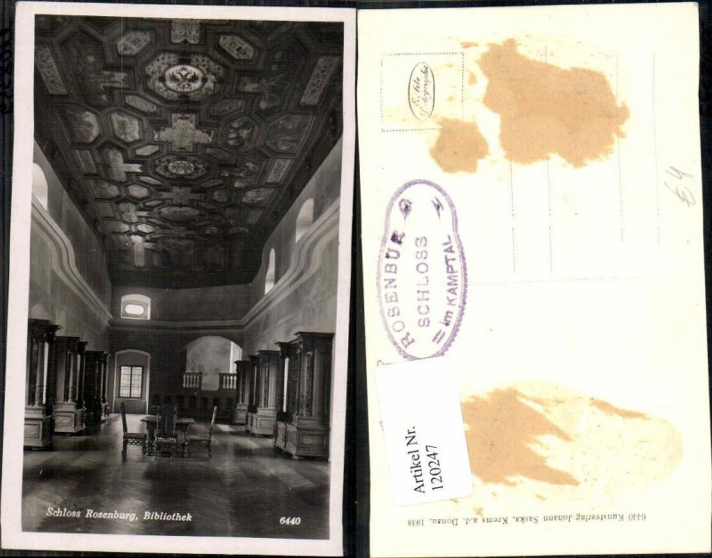 120247,Schloss Rosenburg bei Horn Bibliothek