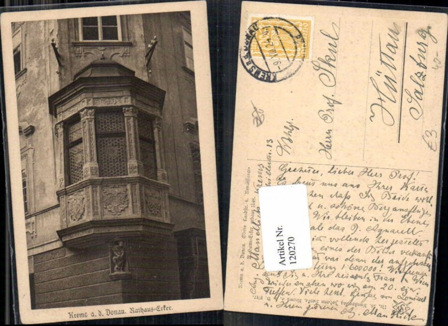 120270,Krems a.d. Donau Erker in der Stadt Rathaus