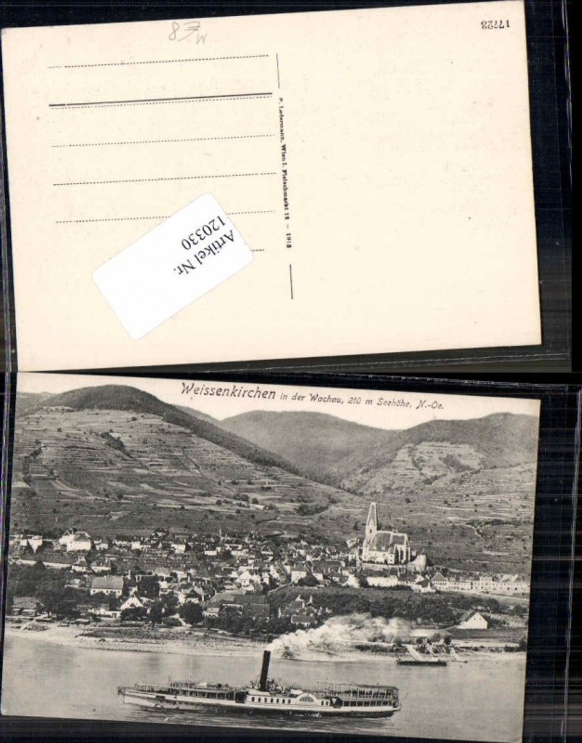 120330,Weissenkirchen a.d. Donau m. Donau Dampfer Habsburg