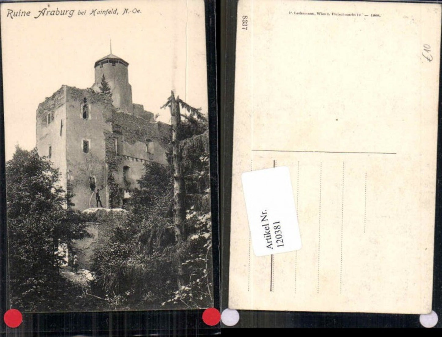 120381,Ruine Araburg bei Hainfeld lilienfeld 1910