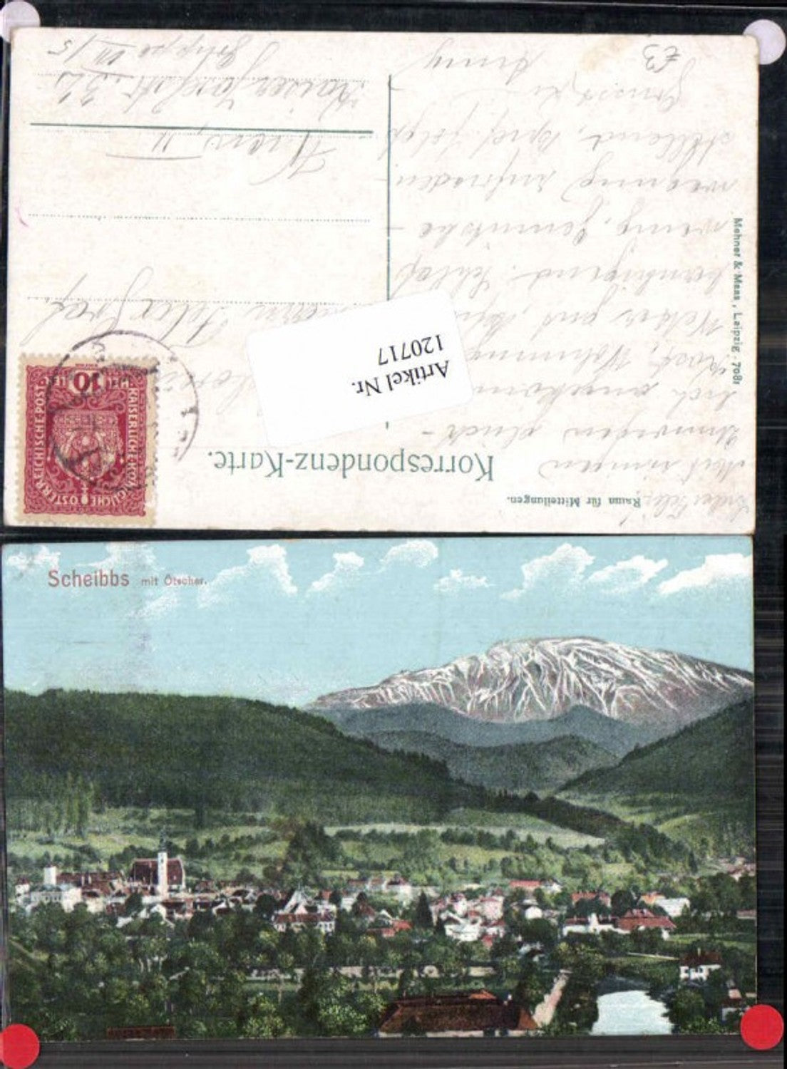 120717,Scheibbs m. Ötscher 1917