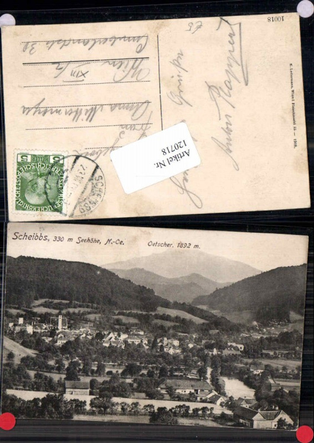 120718,Scheibbs mit Ötscher 1908