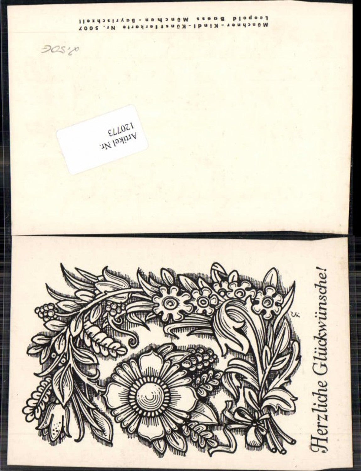 120773,Scherenschnitt Silhouette Blumen C. Fabriz Fabrizius