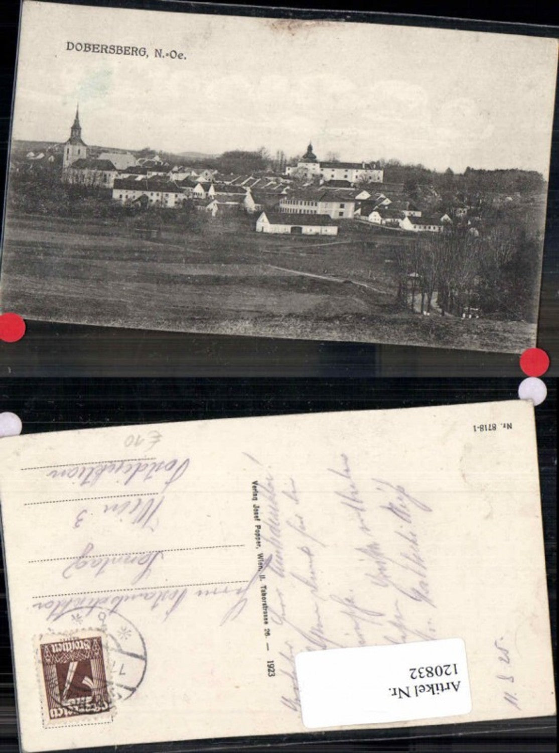 120832,Dobersberg Ortsansicht 1923