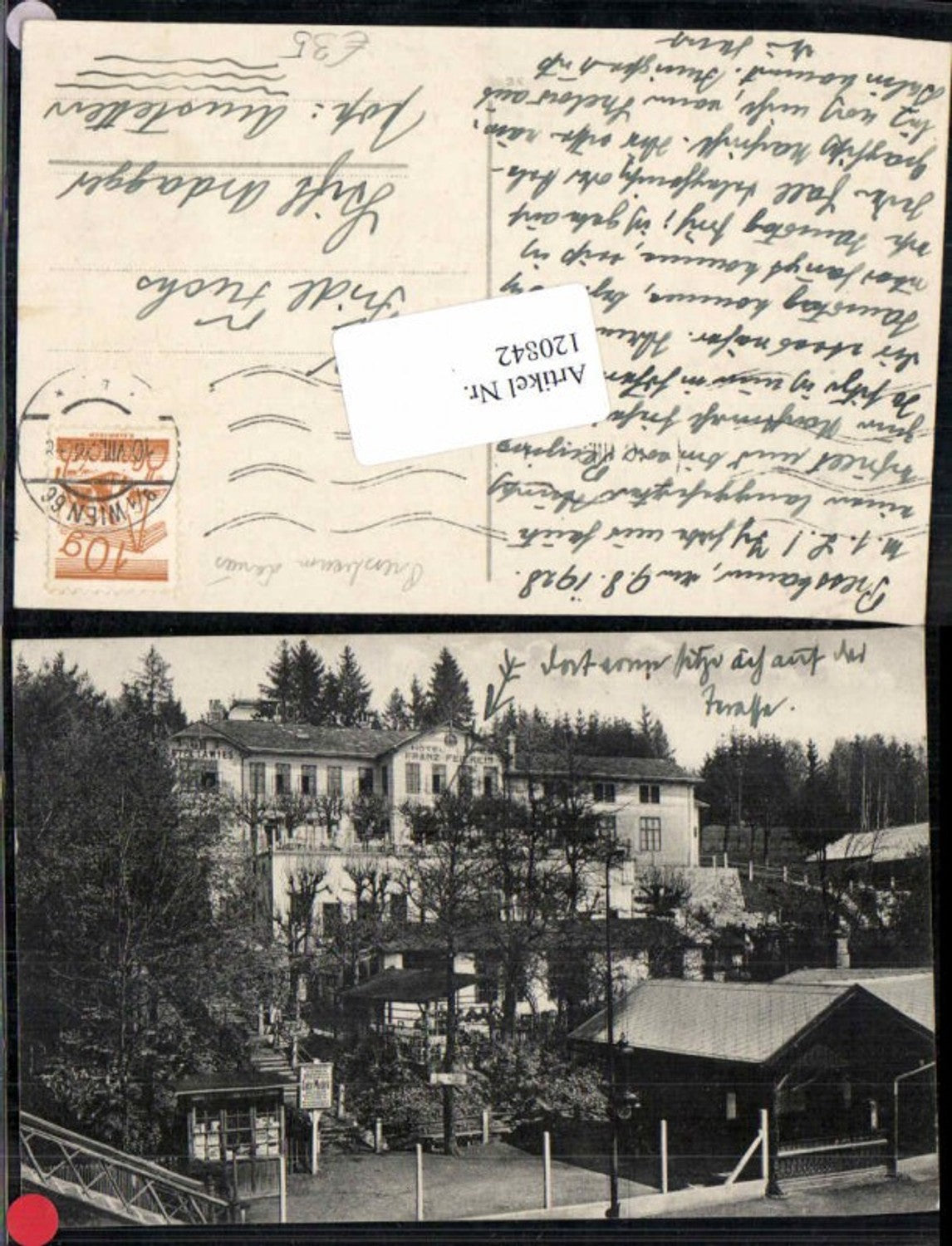 120842,Pressbaum Lawies b. Wien Tolle Karte 1930 Hotel Feiereis