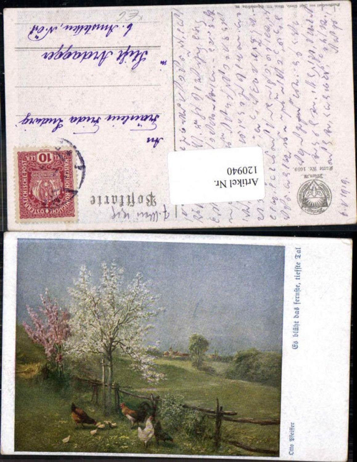 120940,Dt Schulverein 1059 Otto Pfeiffer Es blüht das fernste Tal
