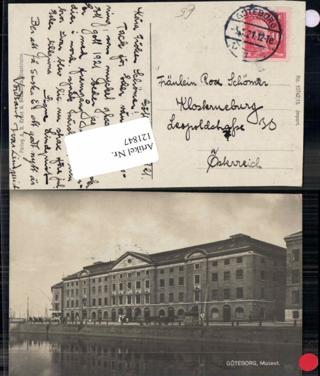 Alte Ansichtskarte – Old Postcard