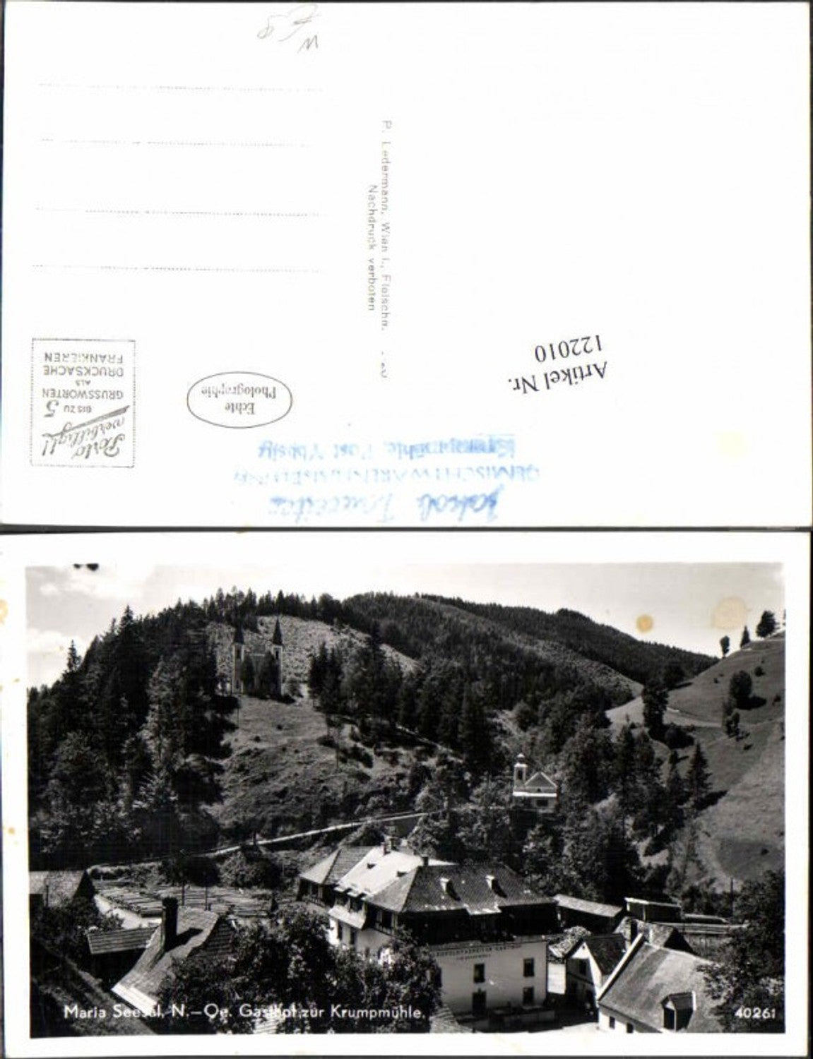 122010,Maria Seesal Gasthaus Krumpmühle bei Ybbsitz