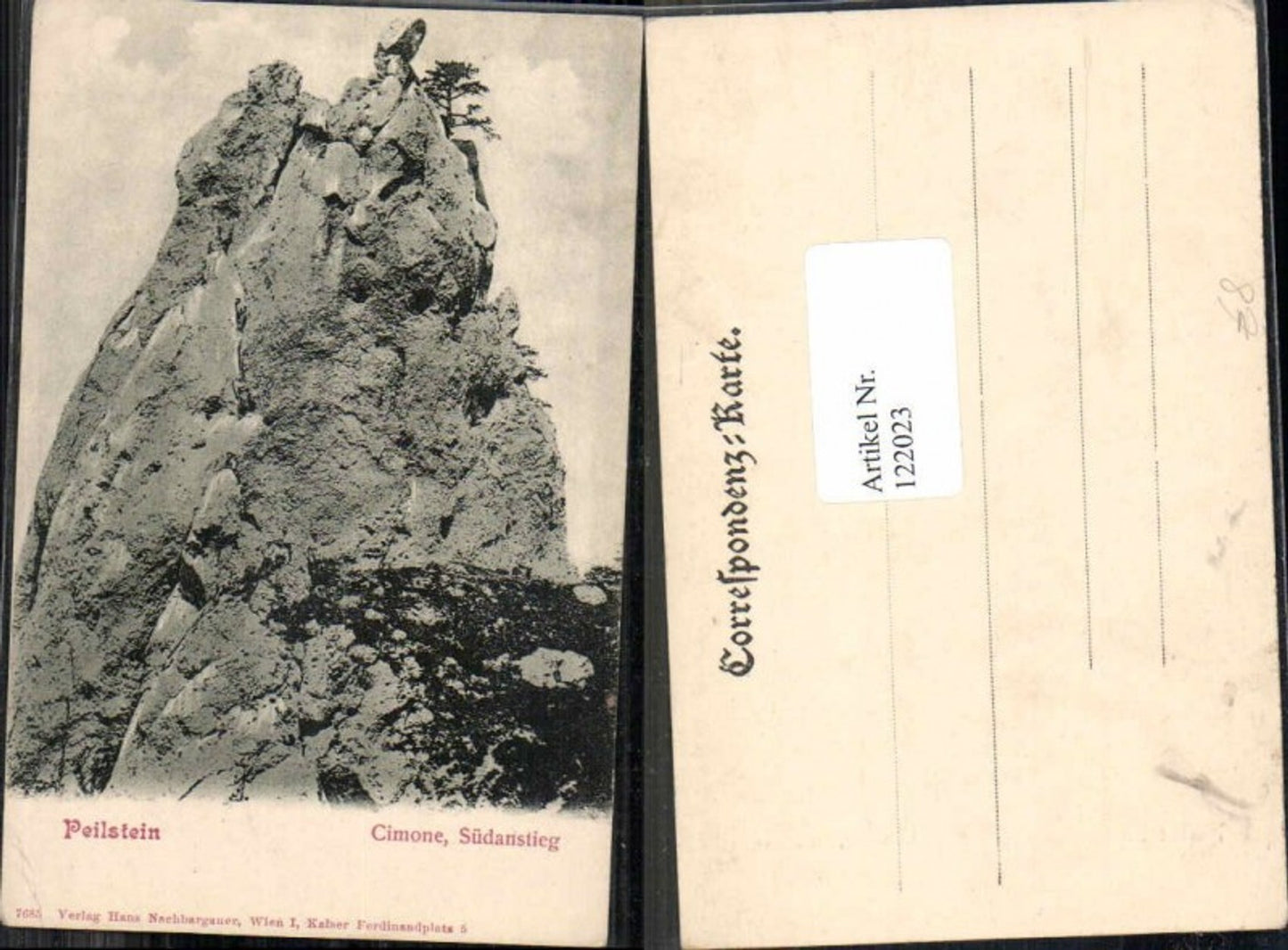 122023,Peilstein bei Berndorf Cimone Südanstieg 1900