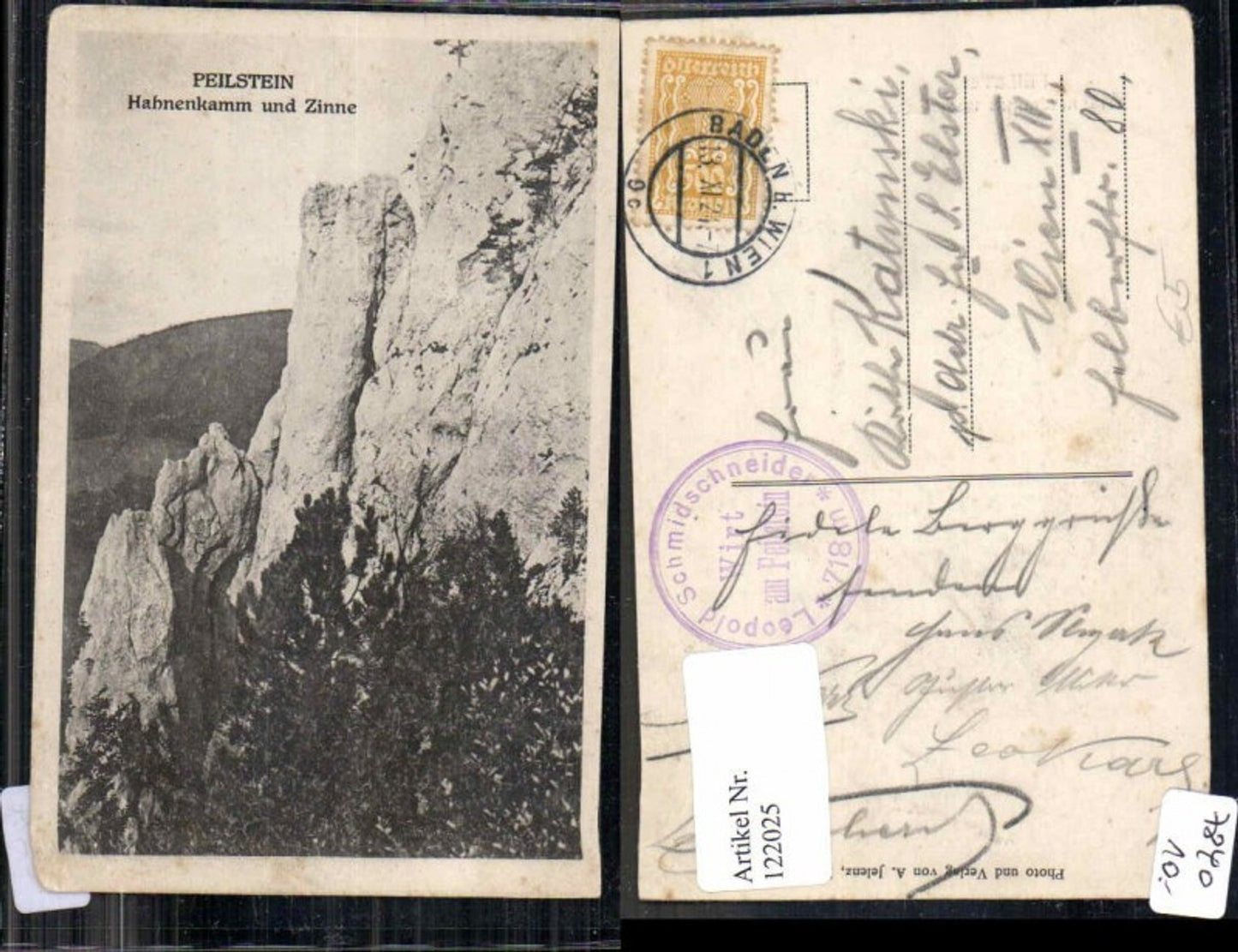 122025,Peilstein bei Berndorf Hahnenkamm Zinne