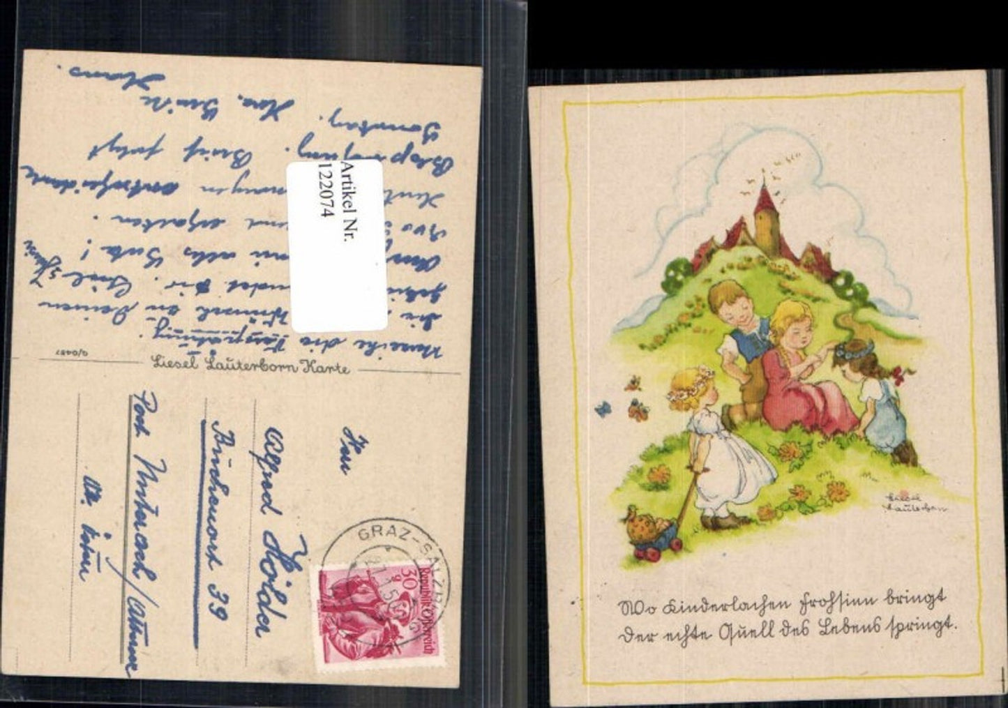 122074,Liesel Lauterborn Kinder Tolle Karte SÜSS