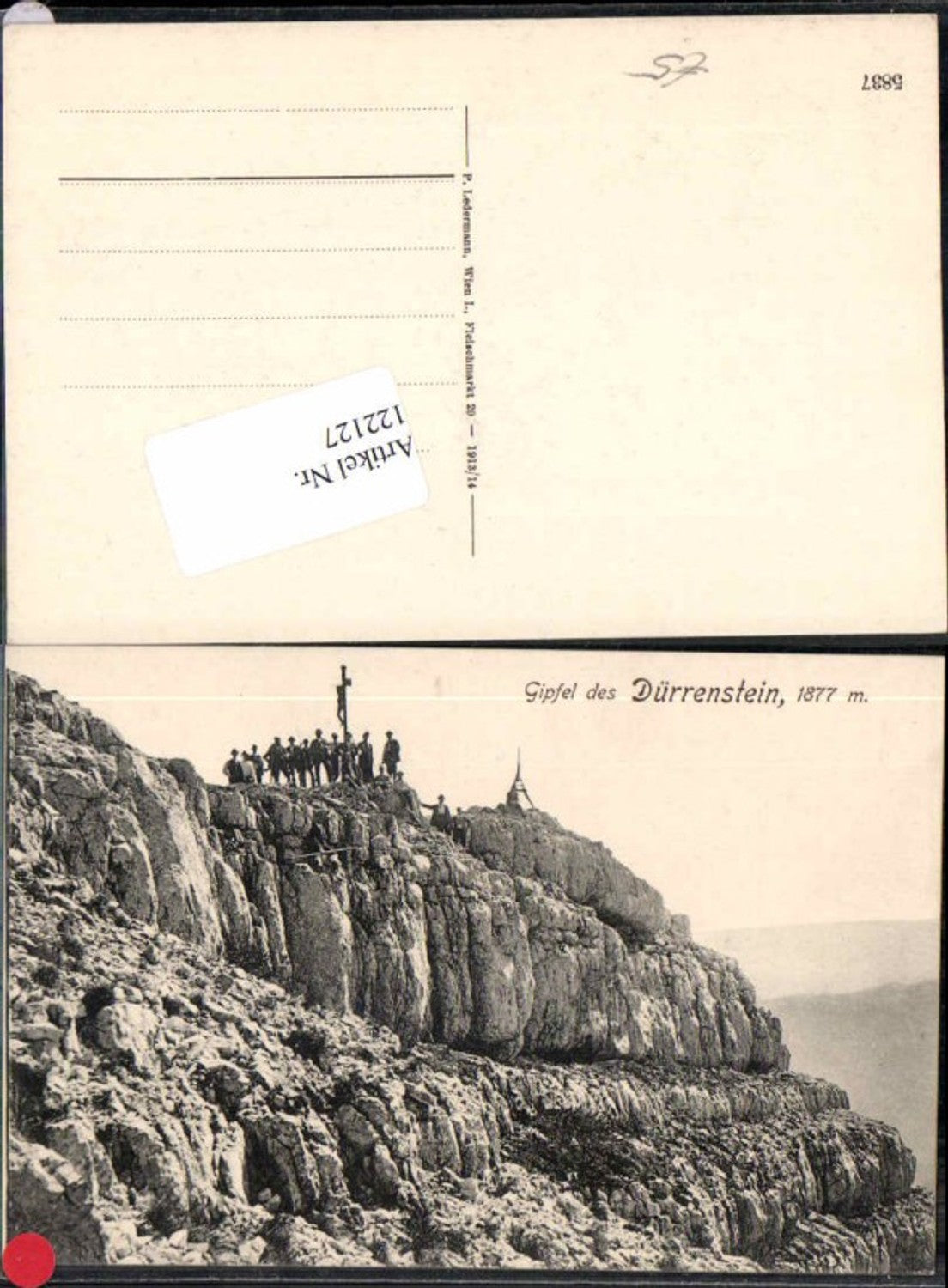 122127,Gipfel des Dürrenstein bei Lunz am See Lunzersee 1905