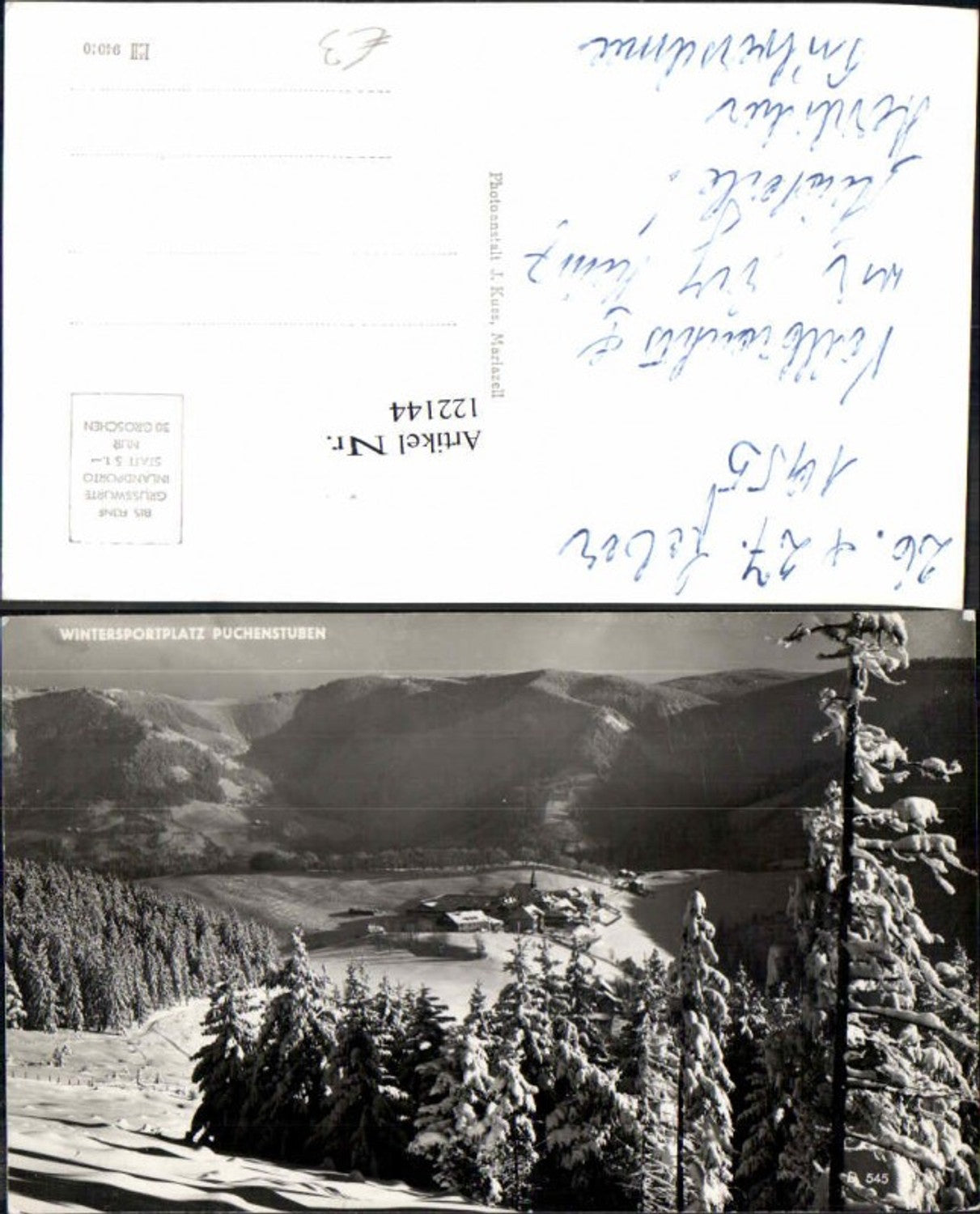 122144,Puchenstuben am Ötscher Winteransicht