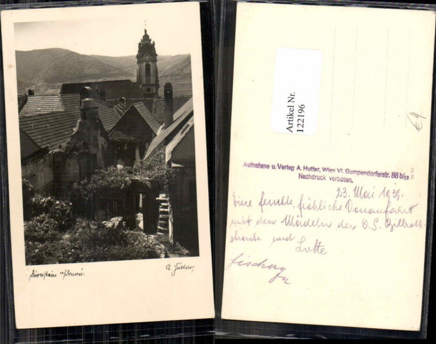 122196,Dürnstein in der Wachau Detailansicht im Ort