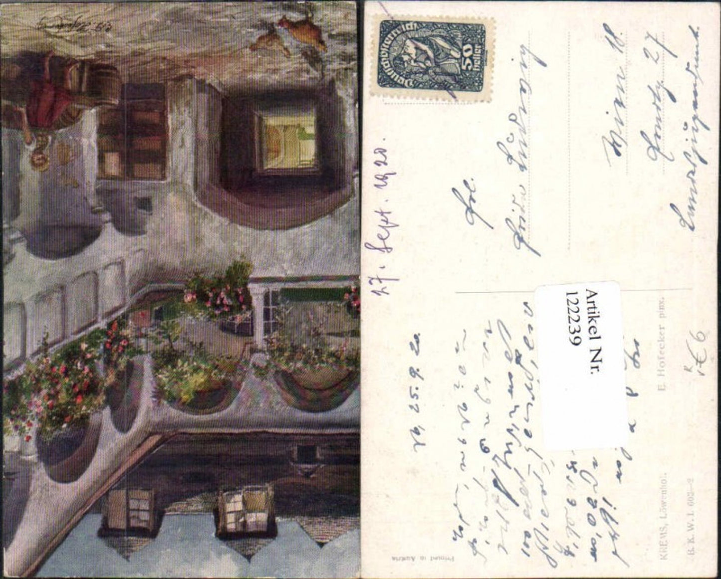 122239,Krems a.d. Donau E. F. Hofecker sign. Löwenhof