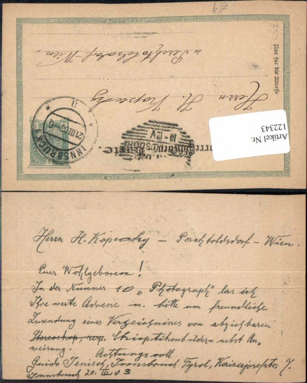 Alte Ansichtskarte – Old Postcard