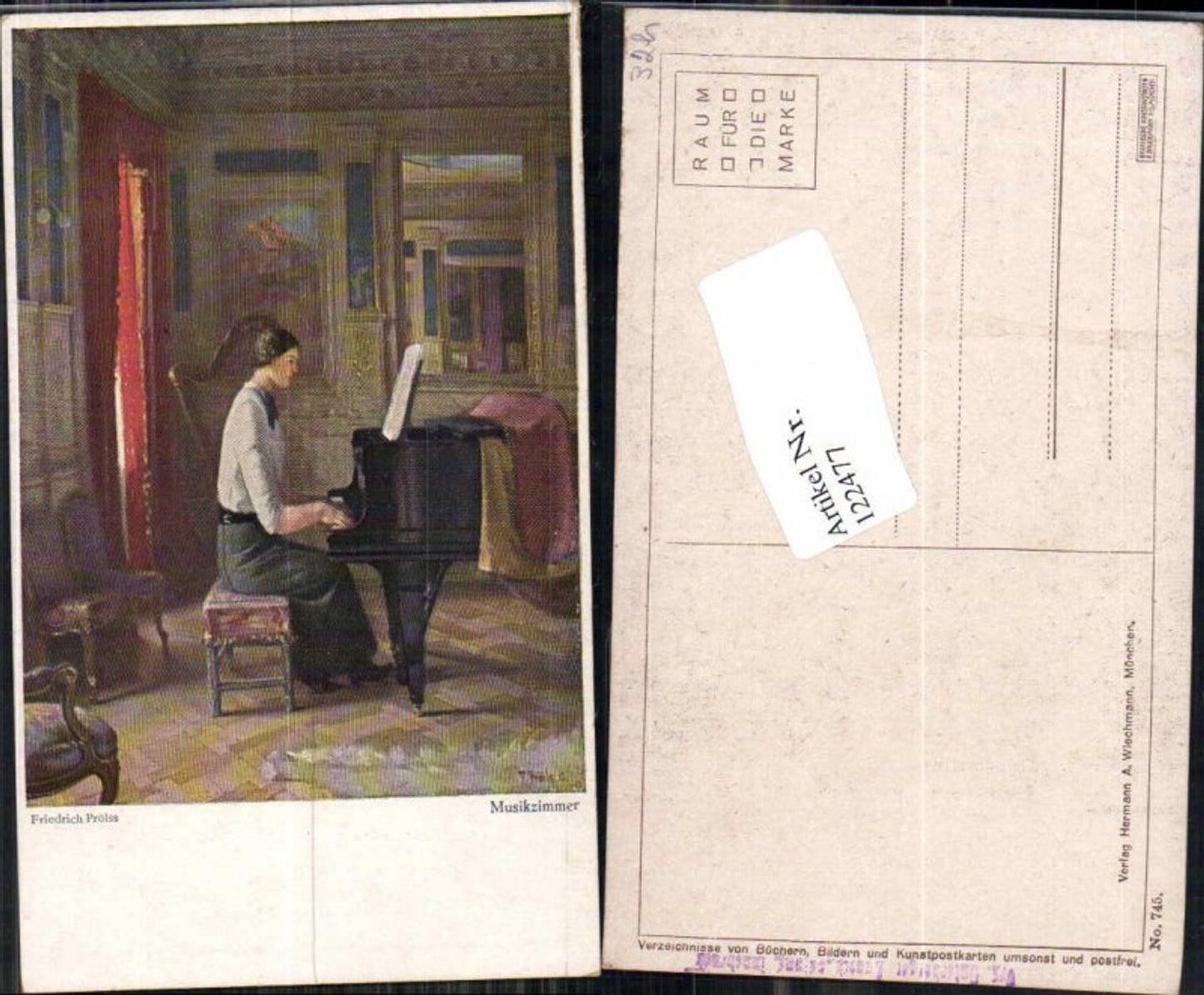 122477,Musikzimmer Klavier Frau spielt