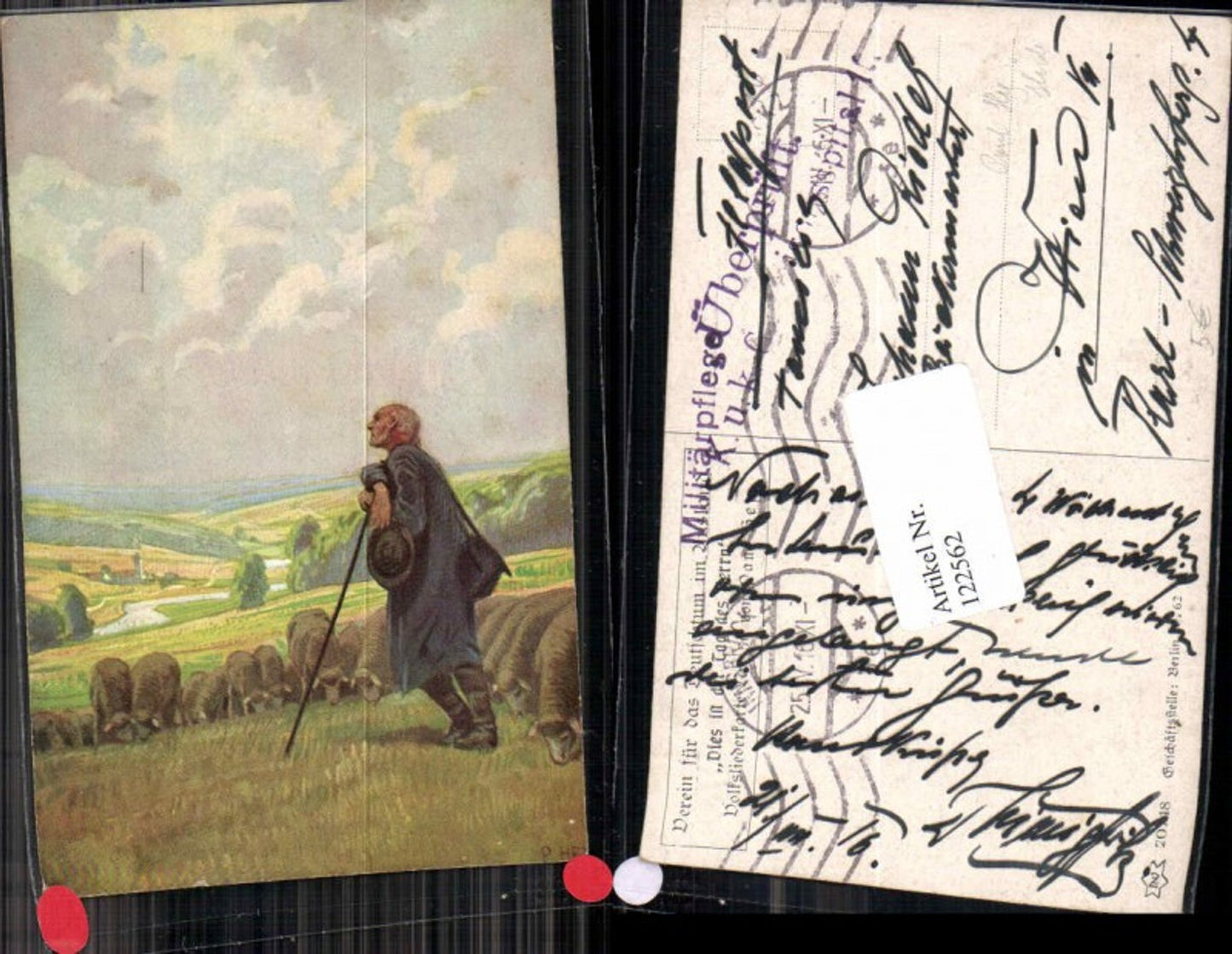 122562,Paul Hey VDA Volksliedkarte 50 feldpost