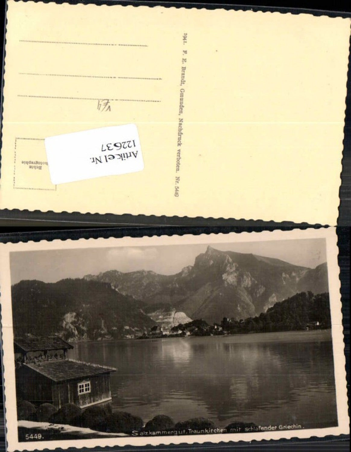 122637,Traunkirchen m. Griechin Uferpartie pub Brandt 5449