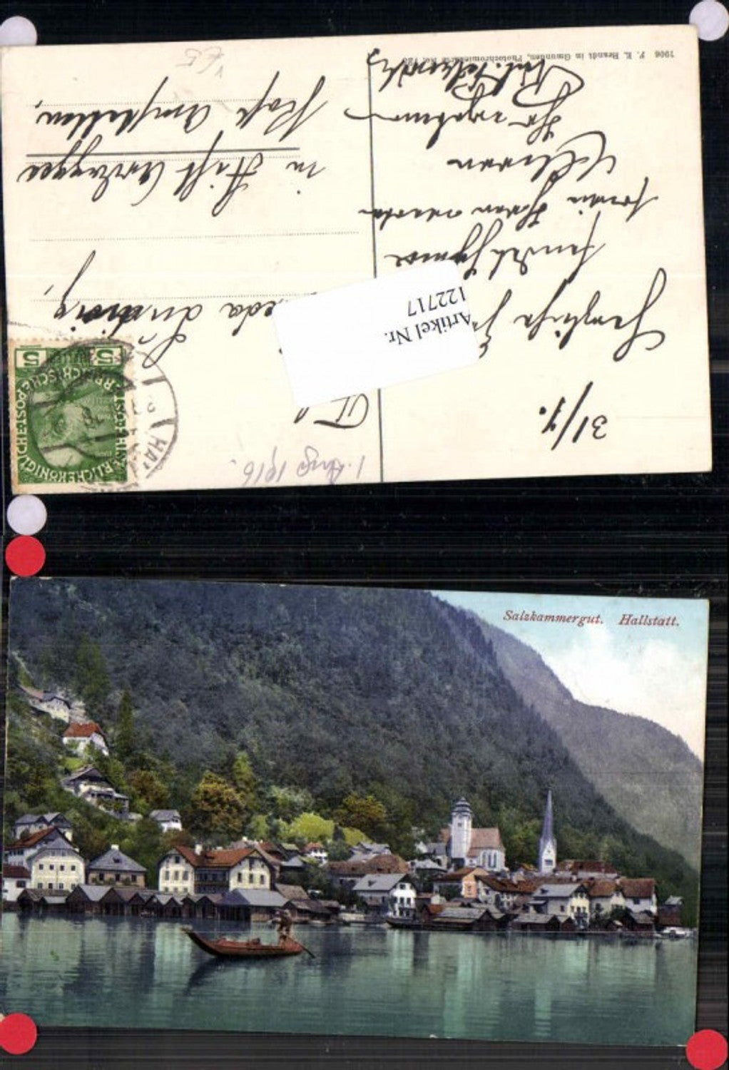 122717,Salzkammergut Hallstatt Ortsansicht pub Brandt 725