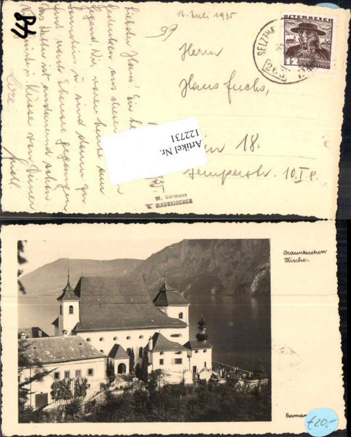 122731,Traunkirchen am Traunsee Kirche