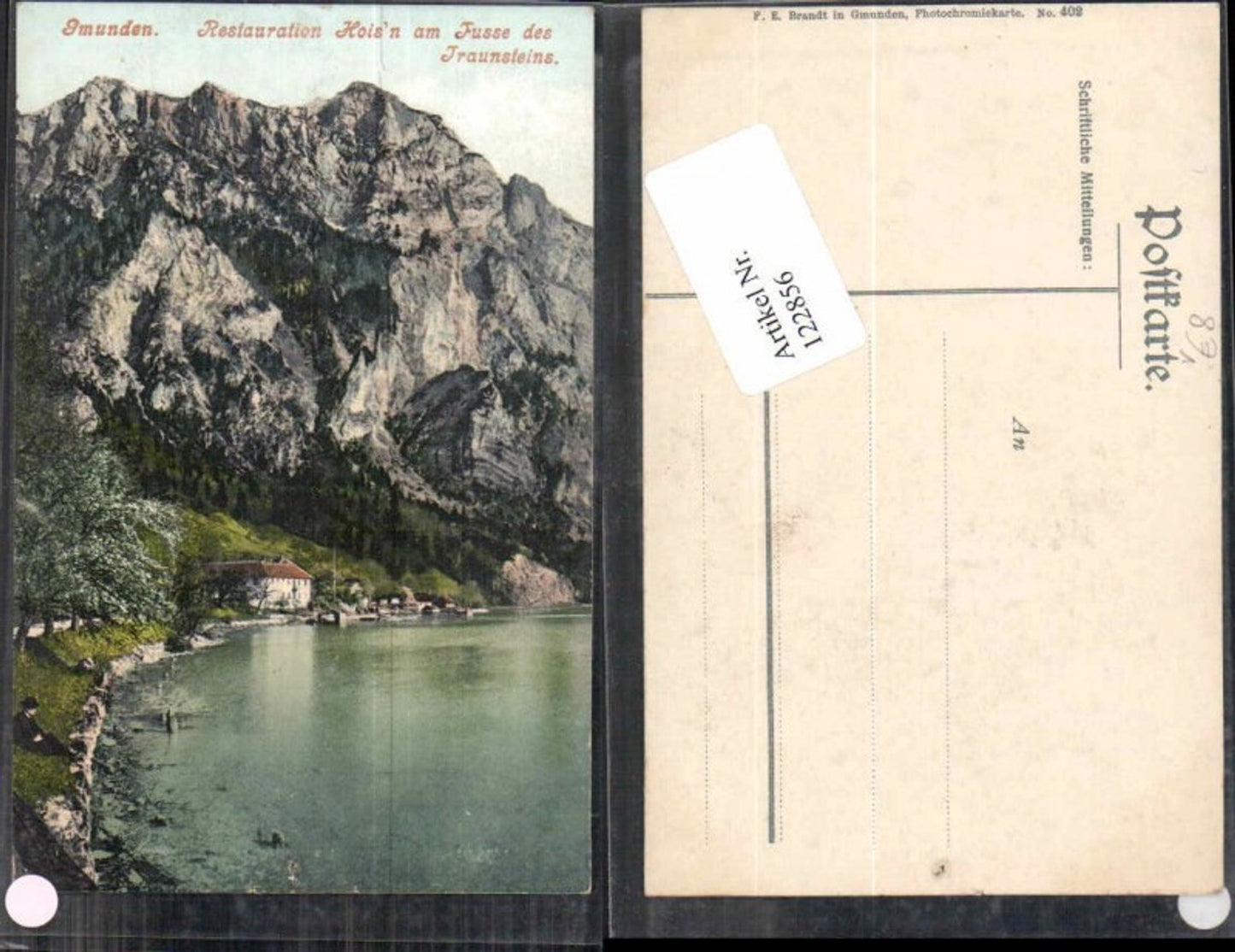 122856,Gmunden am Traunsee Restauration Hoisn am Traunstein pub Brandt 402