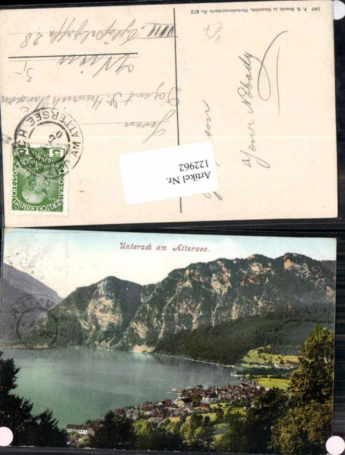 122962,Unterach am Attersee Tolle Ortsansicht pub Brandt 877